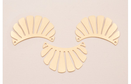 Lámina Babero 40*23mm Dorado Mate