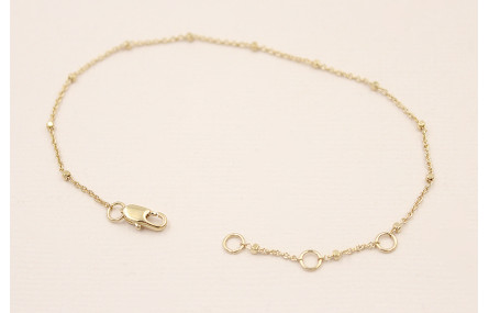 Pulsera microbola 178*1mm Baño Oro 18K y 3 micras