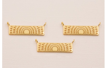 Colgante Sol labarado 24*3  Baño ORO 3M 24K