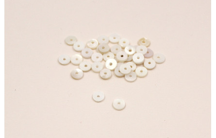 Disco plano Nacar 5mm agujero de 1mm
