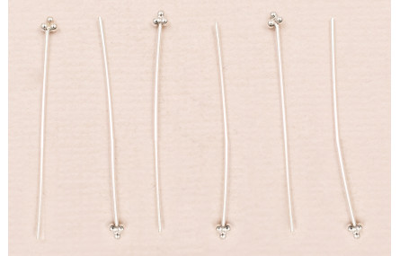 ALFILER 30MM TRES BOLAS PLATA LEY