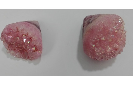 Cristal de roca en cono Rosa 30*20-25mm