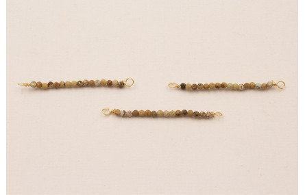 Bastón de 40mm con piedra Cuarzo Tonos marrones