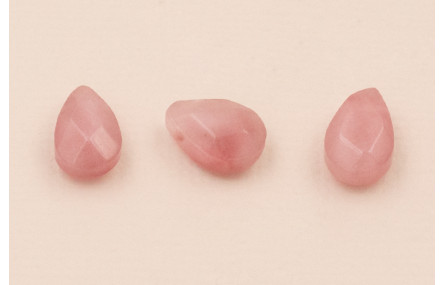 Gota Cuarzo facetado 10*6mm Morado