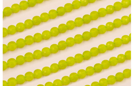 Disco Facetado 10*10*5mm Jade Verde