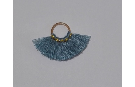 Aro 10mm Multipompón Azul