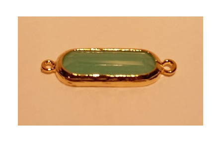 Cristal 16*5mm doble Aro Opal Agua