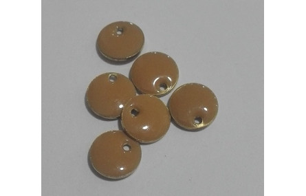 Disco esmaltado 8mm Marrón