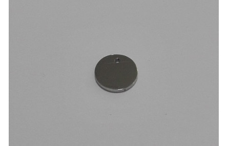 Chapita Acero Inox. 8mm diámetro Plateado