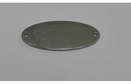 Pieza Ovalo 25*10mm A.Inox. Agujero de 1mm