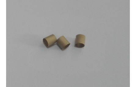 Tubito hueco 4mm oro mate