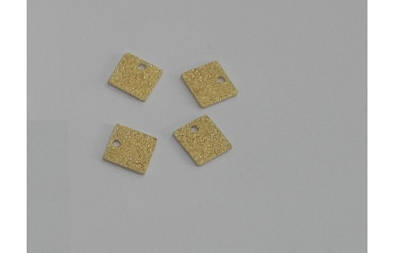 Cuadrado brillantina 8*8 oro