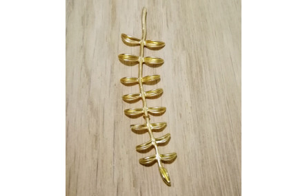 Colgante rama 68*18mm Oro Mate