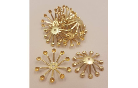 Casquilla Sol Canujones Oro Mate 18mm diámetro