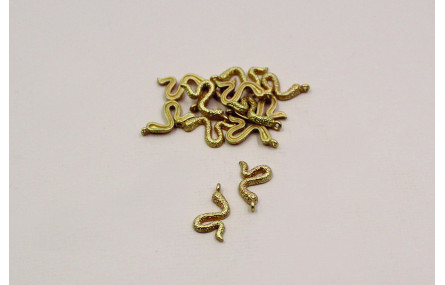 Colgante Culebra 16*9mm Oro Mate