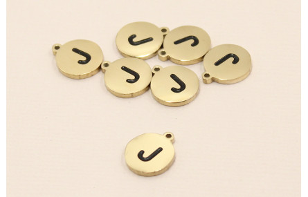 Chapa acero Inoxidable 10mm letra J