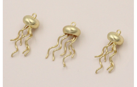 Medusa 10*4mm y 20mm Dorado Mate