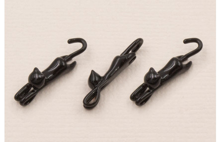 Coltante Gato 20*4mm Esmalte Negro