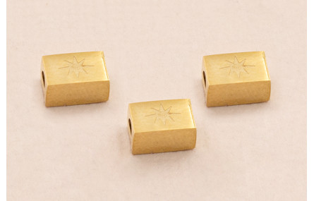 Tubo rectangular S.Steel 316L 7*3mm Dorado