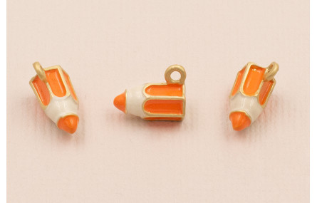 Colgante Lapicero 11*6mm Naranja