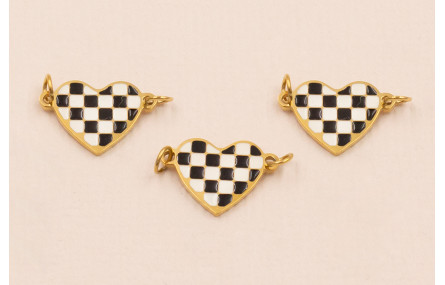 Entrepieza Corazón ajedrez Stainless Steel 12*8