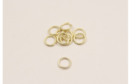 ARANDELA TALLADA 8MM ORO