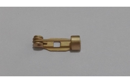 broche 13mm 1 agujero oro mate