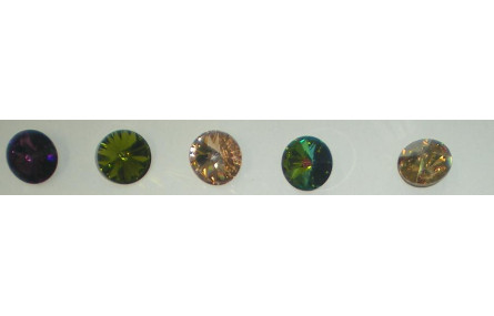 Cabujón Disco Swarovsky 14mm JET