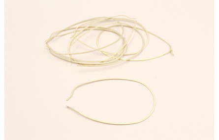 Pendiente Gota grande 70mm long. Oro Mate