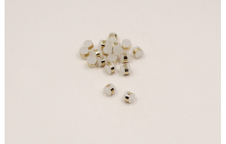 Tapón silicona cilindro con Aro Dorado