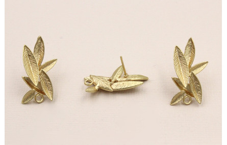 Perno conjunto Hojas 25*1*3mm Dorado Mate