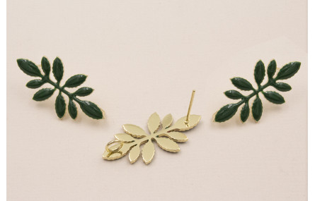 Perno 30*12 Pétalos esmaltados Verde Inglés