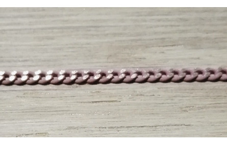 Cadena Eslabones 1*2mm Dorado y Morado Lila