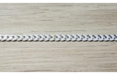 Cadena Eslabones 1*2mm Dorado y Blanco