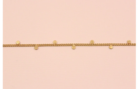 Cadena con chapitas colgantes de 3mm