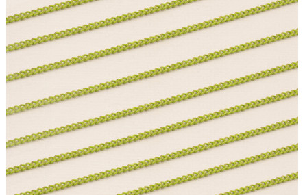 Cadena Eslabones 1*2mm Dorado y Pistacho