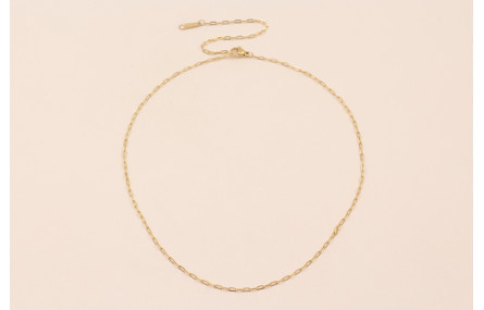 Cadena Completa con cierre 43cms Acero eslabon 1mm