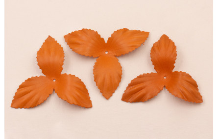 Flor pétalos relieve 60mm diam. Naranja
