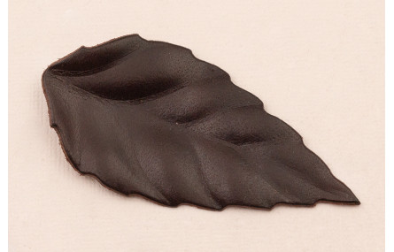 Flor pétalos relieve 60mm diam. Negro