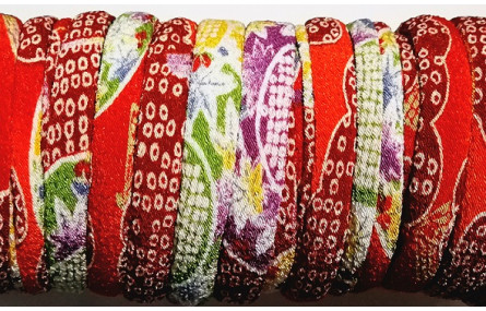 Lazo tubular  8mm Kimono Rojizo