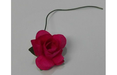 Flor Papel 2cms diámetro Fuxia
