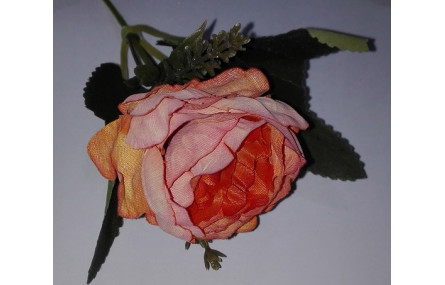 Flor tupida 5cms diámetro Naranja