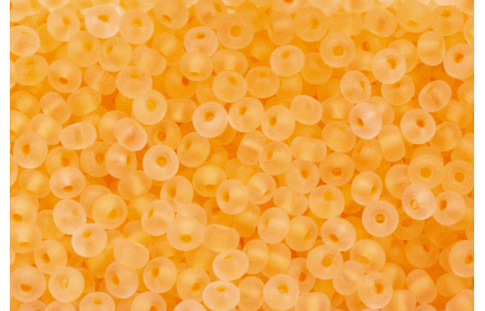 10 gramos Abalorio Naranja Fluor trans 3mm