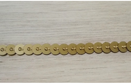 Tira de lentejuelas de 4mm Marrón Metalizado