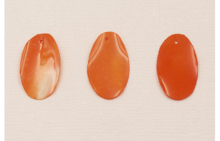 Lentejuela Ovalo 26*16mm Naranja