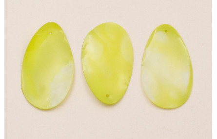 Ovalo verde aguas 35*20mm