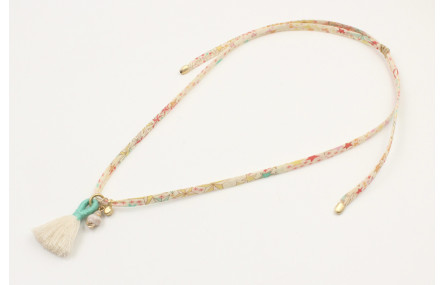 Collar lazo liberty estrellas con colgante caracol