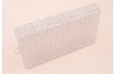 Caja de 17*9cms con 24 tubos