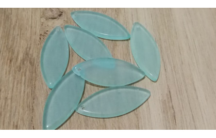 Ovalo Cristal africano 12*30 mm Verde