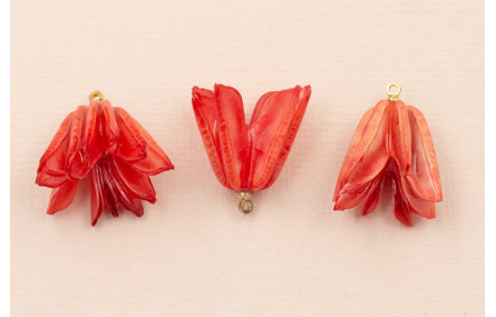 Flor Natural Campanilla Resina 25*20 Frambuesa